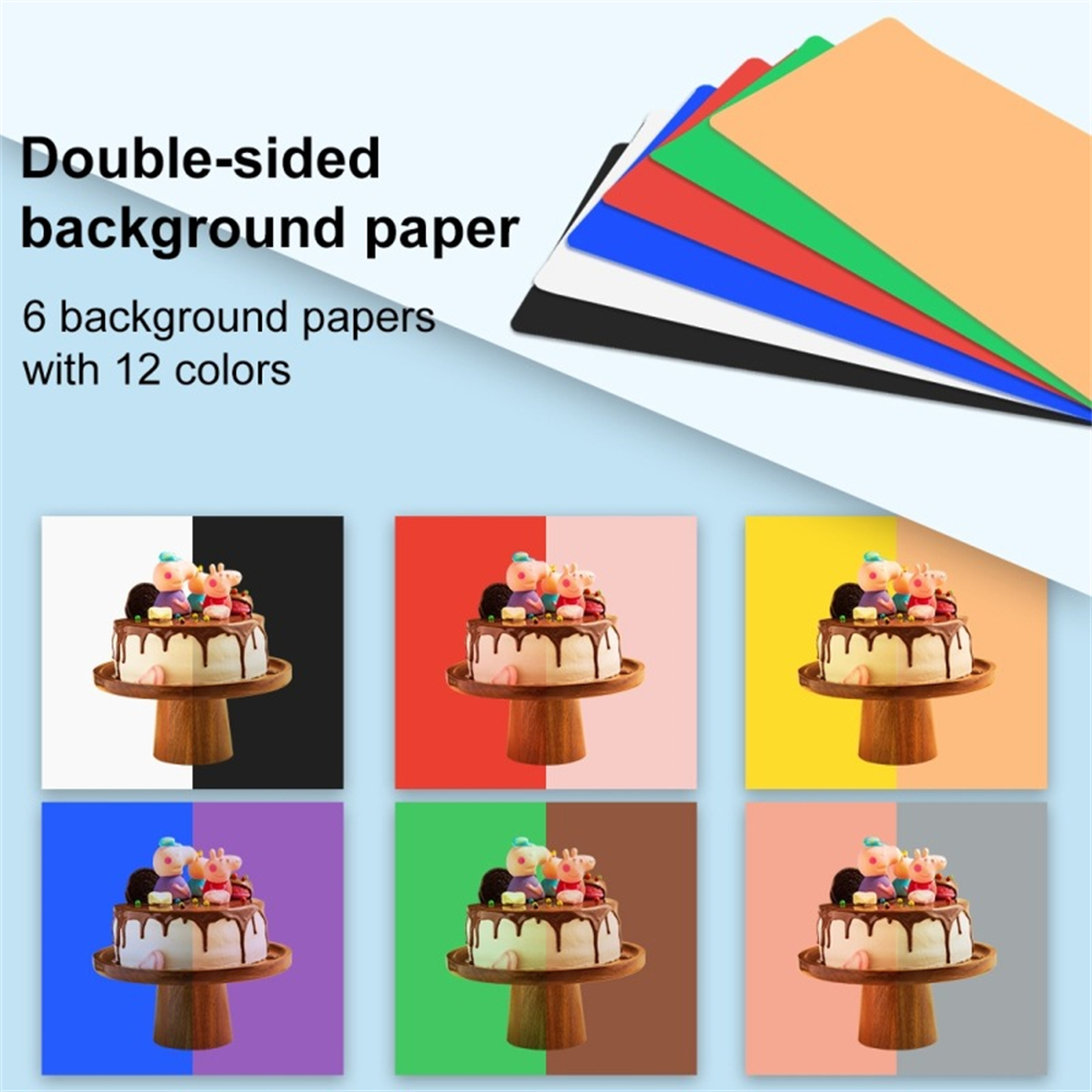 40*40cm Folding Studio Photo Ring LED Light Box12 Color Backgrounds Tabletop Lightbox Photography Soft Shooting Tent Box