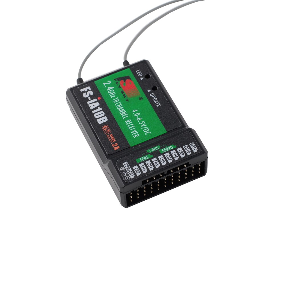 RCmall FS-iA10B Receiver 2.4G 10CH PPM Output Compatible for Flysky FS-i6 FS-i6S FS-i10 Transmitter