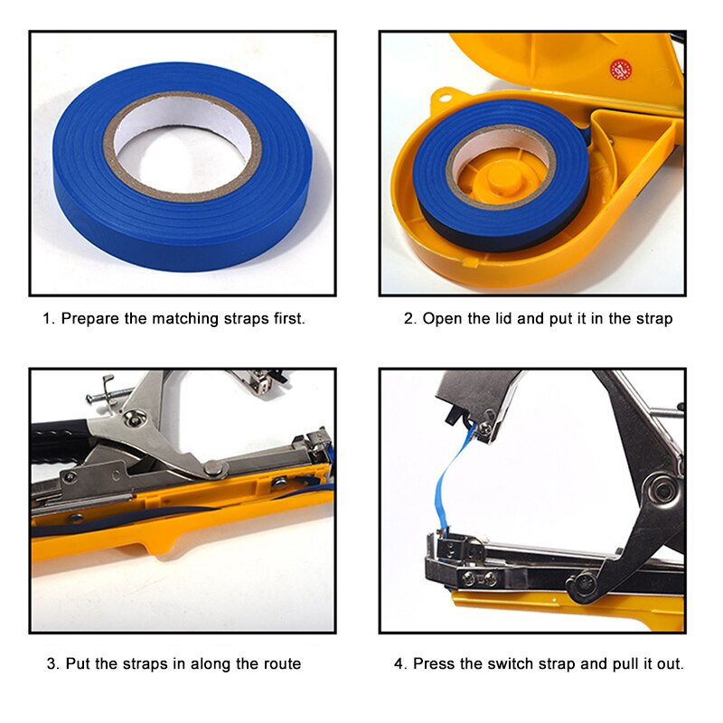 Plant Branch Hand Tying Binding Machine Flower Vegetable Garden Tape Tool Vine Branch Tape Machine Garden Stapler Stake Strap