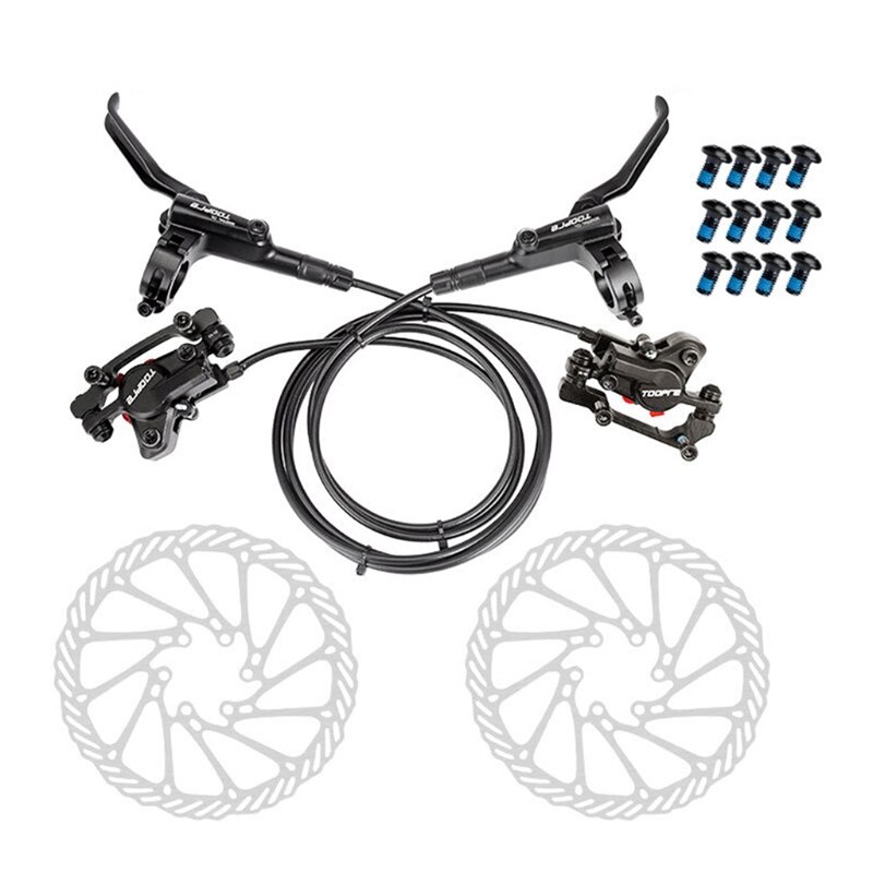 Hydraulic Disc Brakes Mountain Bike Sets MTB Front &amp; Rear Set,Caliper Clamp Bicycle Parts for Most Mountain Bike