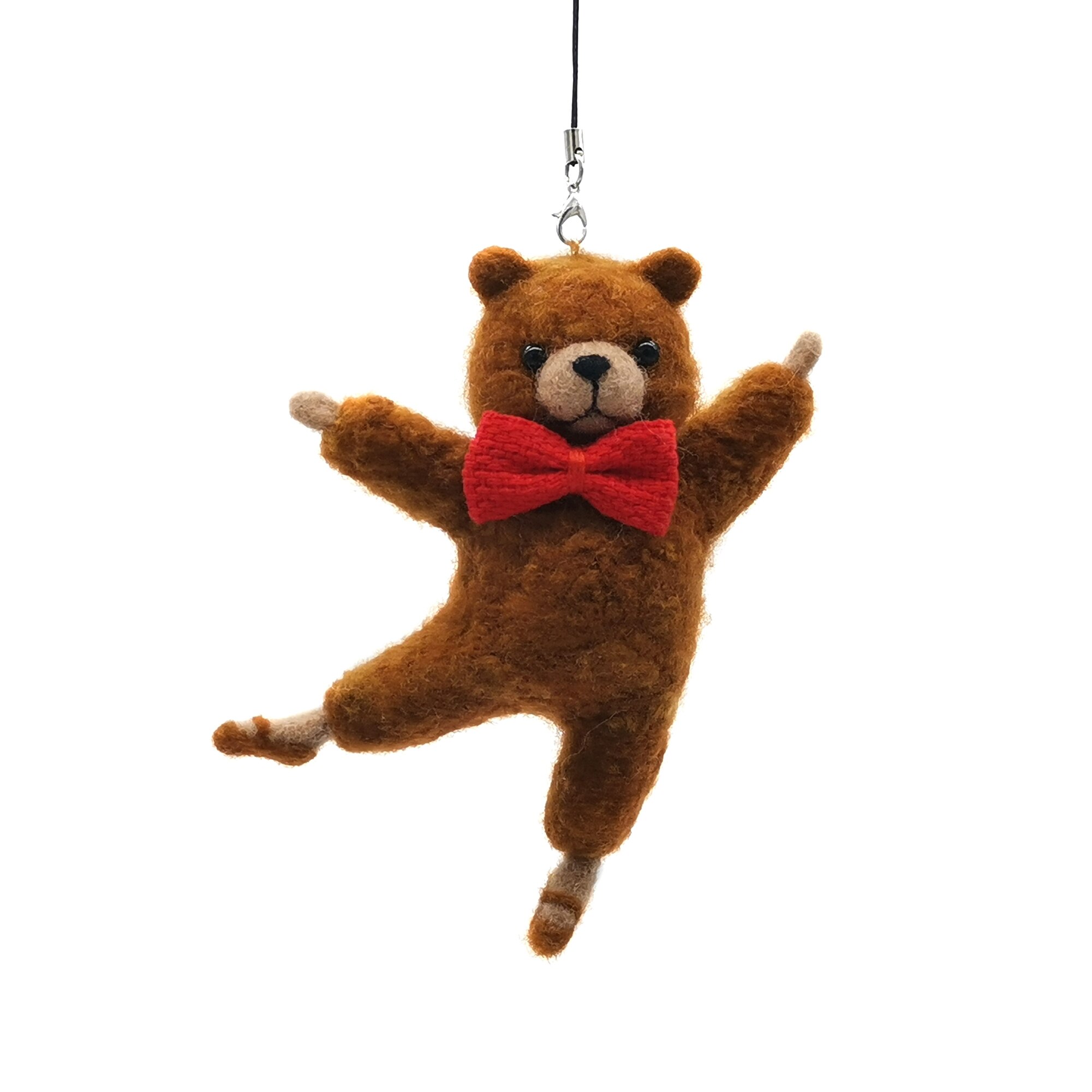 Christmas Needle Felting Kit for Beginner Animal Wool Felting Set Handmade Needlework Non Finished Felt Kit English Manual: E