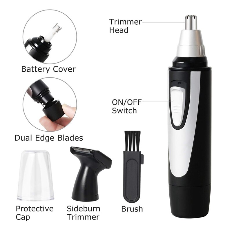 Nose Ear Hair Trimmer,Electric Nose Trimmer Waterproof Facial Trimmer Hair Clippers Trimmers Remover