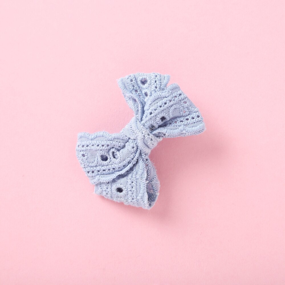 Baby Meisjes Ribbon Hair Bows Met Clip Handgemaakte Baret Bohemian Haarspelden Hoofddeksels Koreaanse Kinderen Haar Accessoires Voor Meisjes: NSFB-9835-C6A6HAN