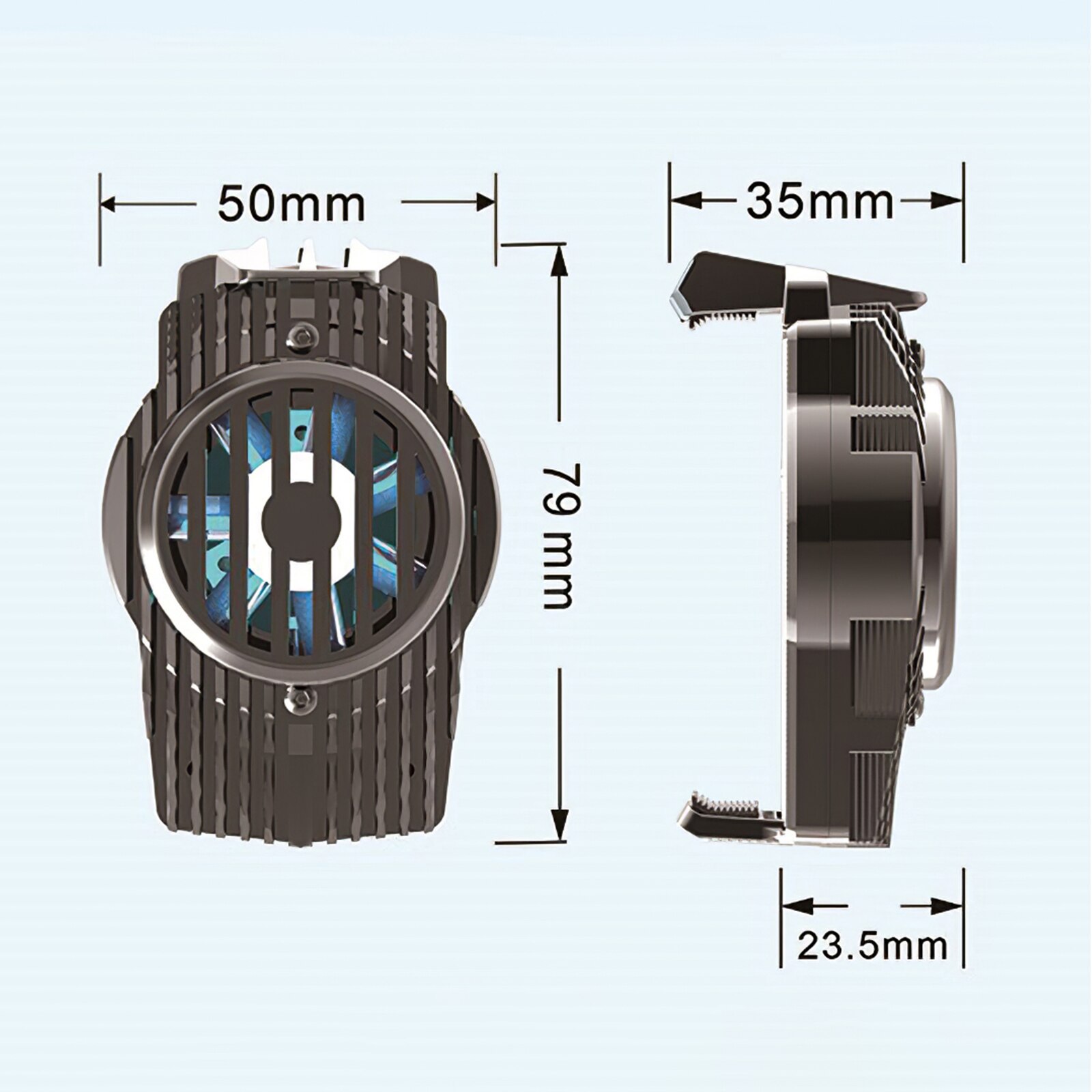 Draagbare Multifunctionele Telefoon Cooler Telefoon Koelventilator Telefoon Houder Stand Radiator Voor Game Mobiele Telefoon Cooler Lichtgewicht