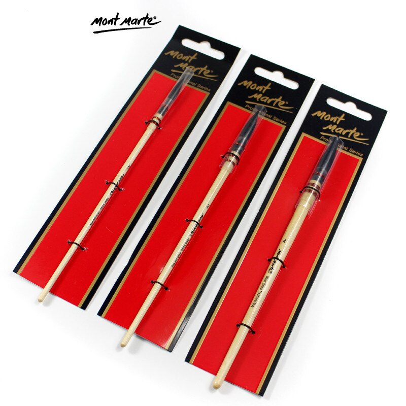 Aquarel pen paard haar ronde piek eekhoorn haar aquarel borstel nationale borstel houten mop pen