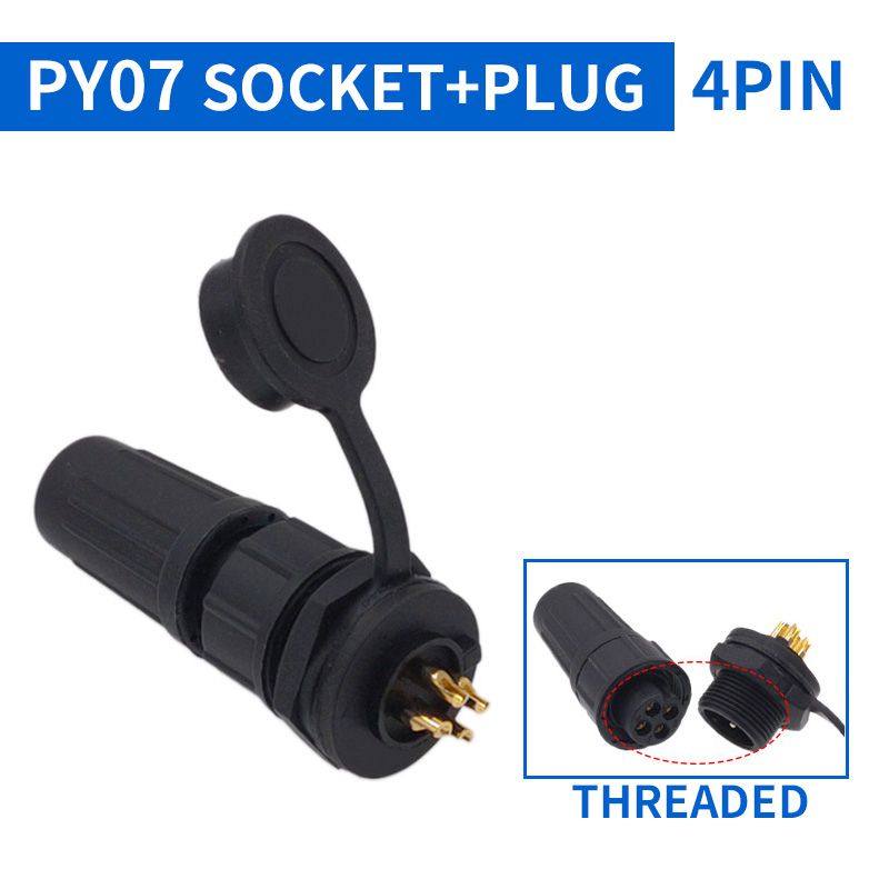 1Stck PY07 Z108 Hintern Anschlüsse Wasserdichten Stecker Kunststoff Steckdose IP67 Bajonett Gewinde 2Stift 3Stift 4Stift 5Stift 6Stift 7Stift 8Stift: verrotten