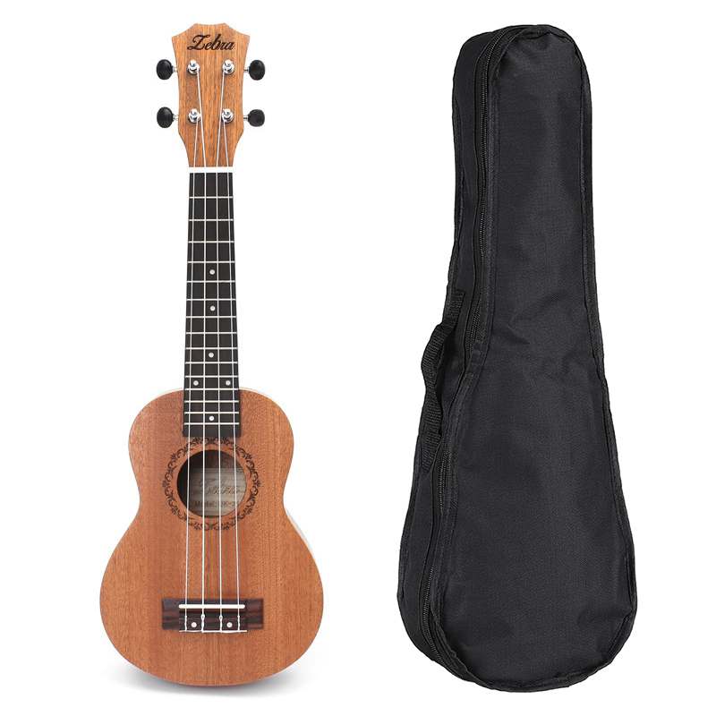 Zebra 21 Inch Ukulele Tenor Sopraan Mahonie Palissander 15 Frets 4 Strings Hawaiian Gitaar Ukulele Tas Muziekinstrumenten: Ukulele and Bag