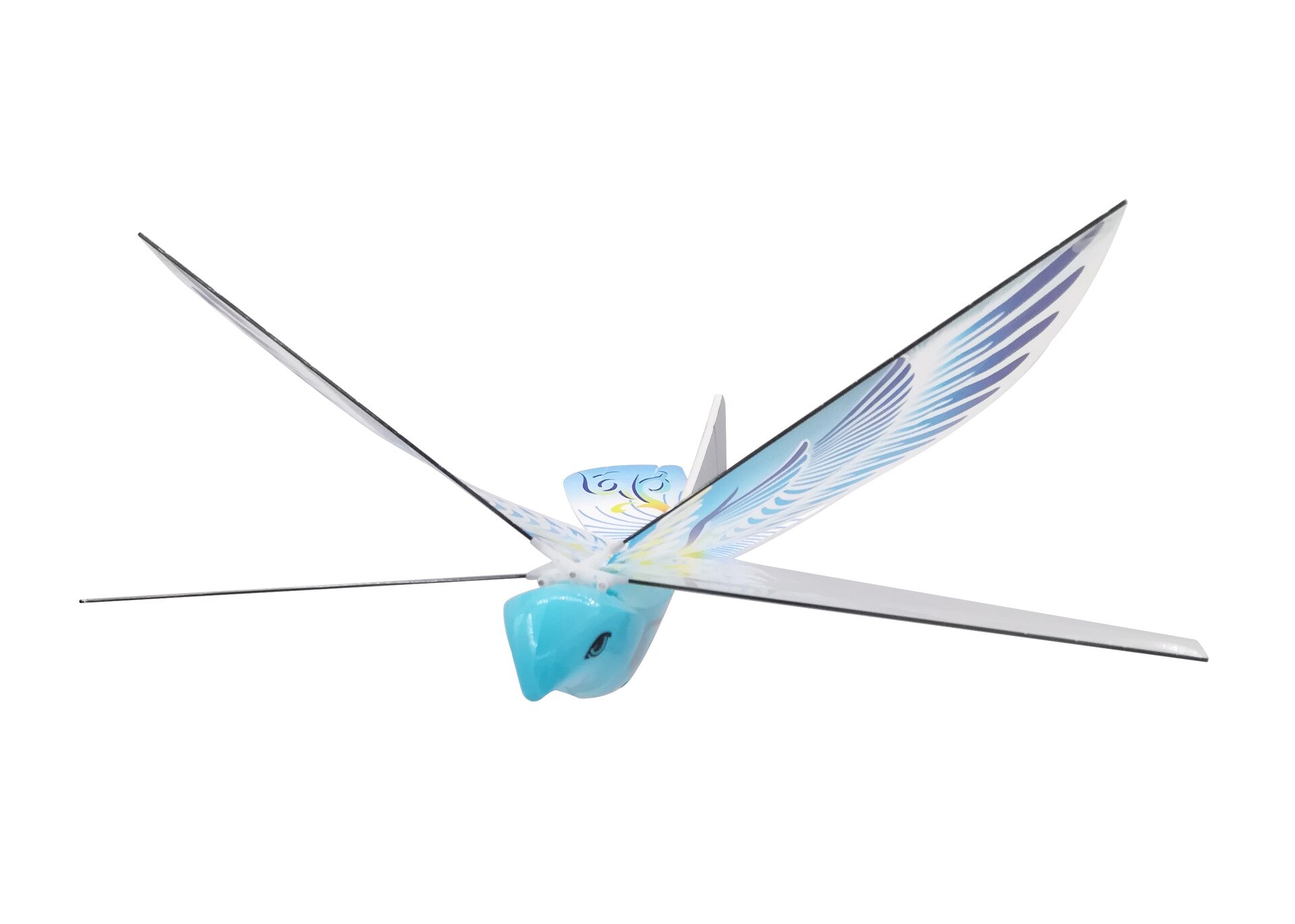 Jouet oiseau volant gratuit pour enfants, petit avion sans télécommande, opération Simple: Bleu