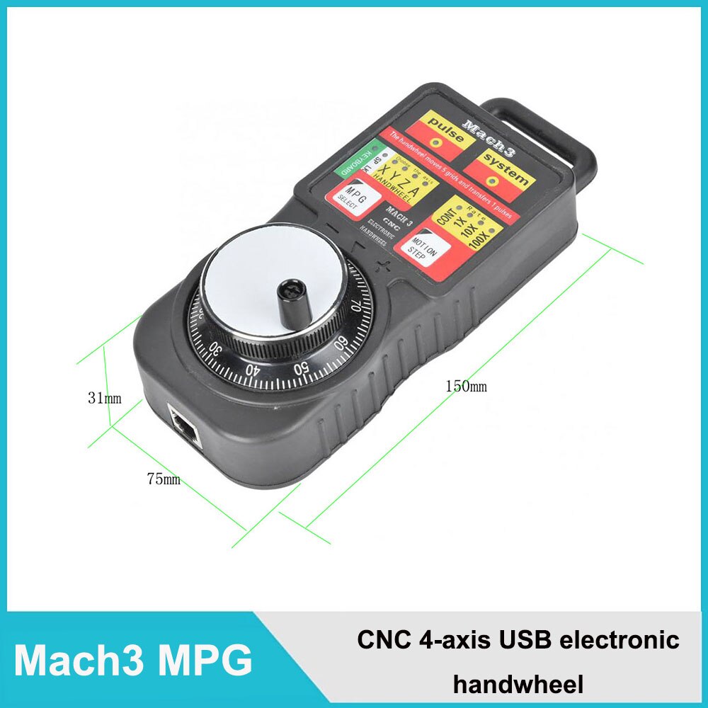 MACH3 4-Axis Elektronische Handwiel Usbcnc Industriële Handbediening Pulsgenerator Handleiding Pulsgenerator