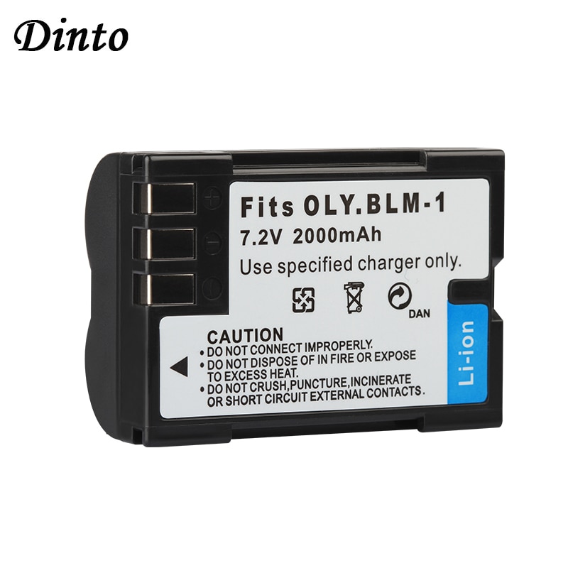 Dinto 2000Mah BLM-1 PS-BLM1 BLM1 PSBLM1 BLM-01 Batterij Voor Olympus C5060WZ C-7070 C-8080 E300 E330 E500 E510 E520 E-3 e-30