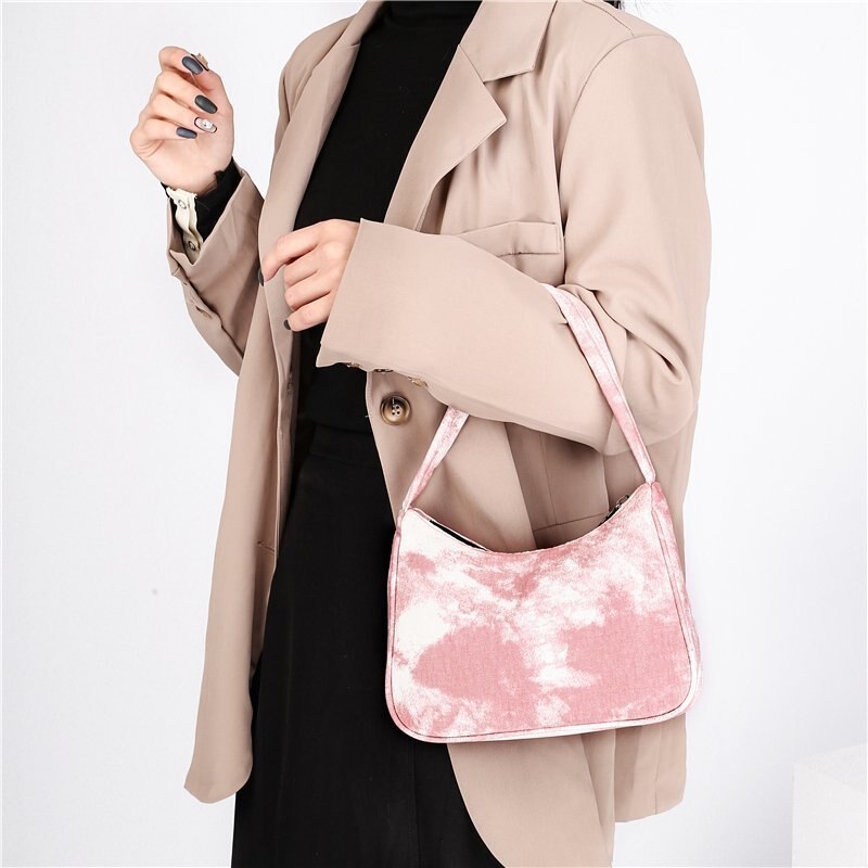 Canvas Tote Portemonnees En Handtassen Voor Vrouwen Tas Meisjes Vrouwelijke Shoppers Casual Chinese Stijl Inkt Rendering Portefeuilles: fenhongse