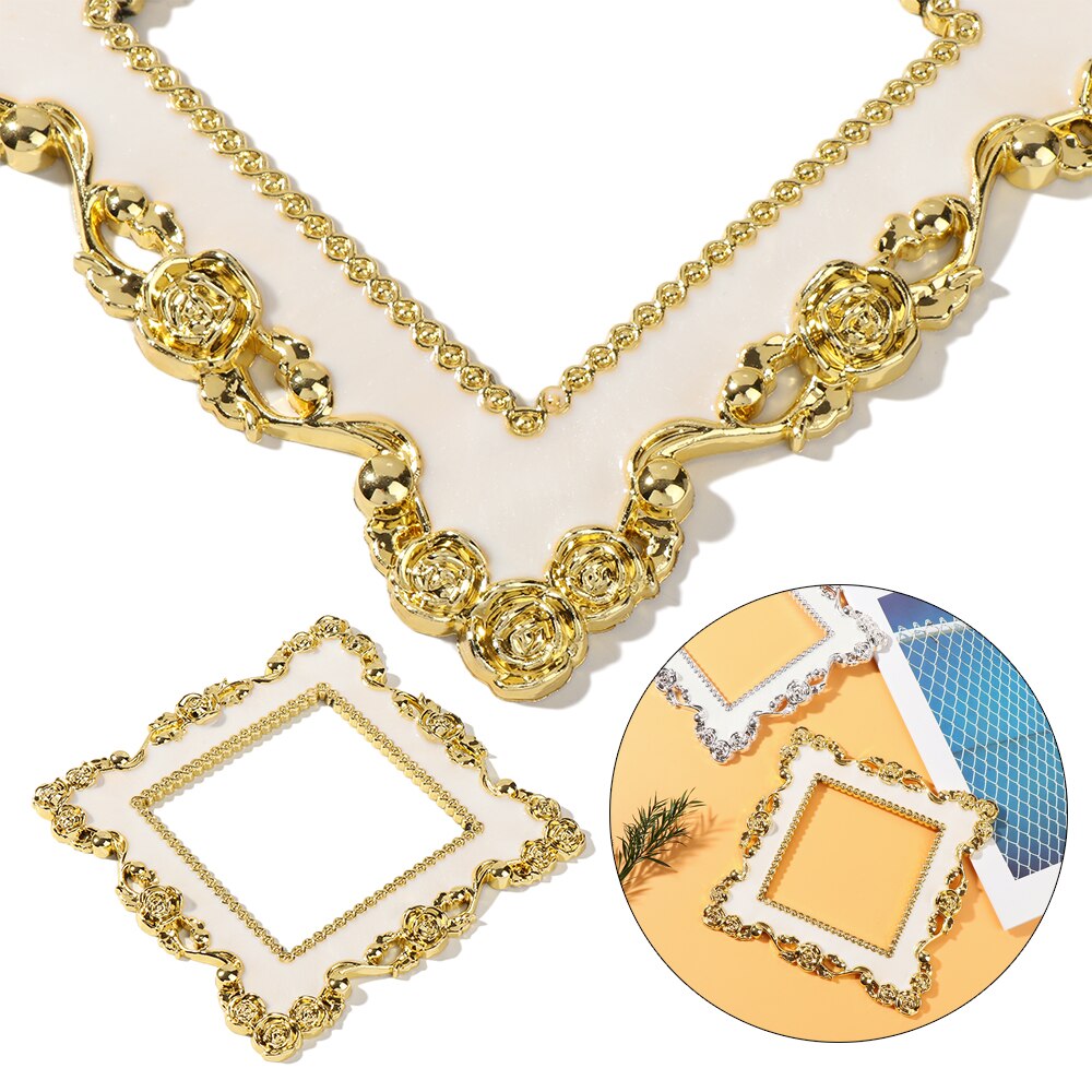 Rose Rand Licht Schakelaar Cover Goud Zilver Hars Enkele Dubbele Lichtschakelaar Surround Socket Plaat Muursticker Cover Frame Decor