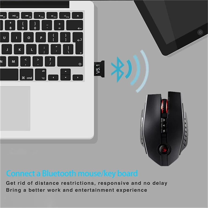 MINI USB Bluetooth 5.1 Adapter Wireless Bluetooth 5.3 Dongle Adapter for PC Laptop Wireless Speaker Audio Receiver Transmitter