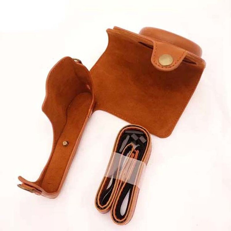 Pu Leather Camera Case For Samsung GALAXY EK-GC100 GC100 GC110 GC200 EK-GC-200 Digital Camera Bag Black White brown coffee Cover