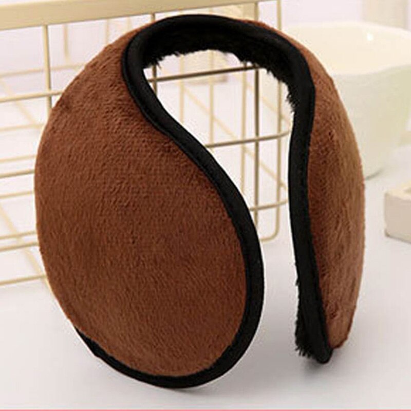 Korealaiset talviset yksivärinen miesten korvalaput paksunnetut korvalaput korvalaput naisten lämpimät korvalaput: Suklaa