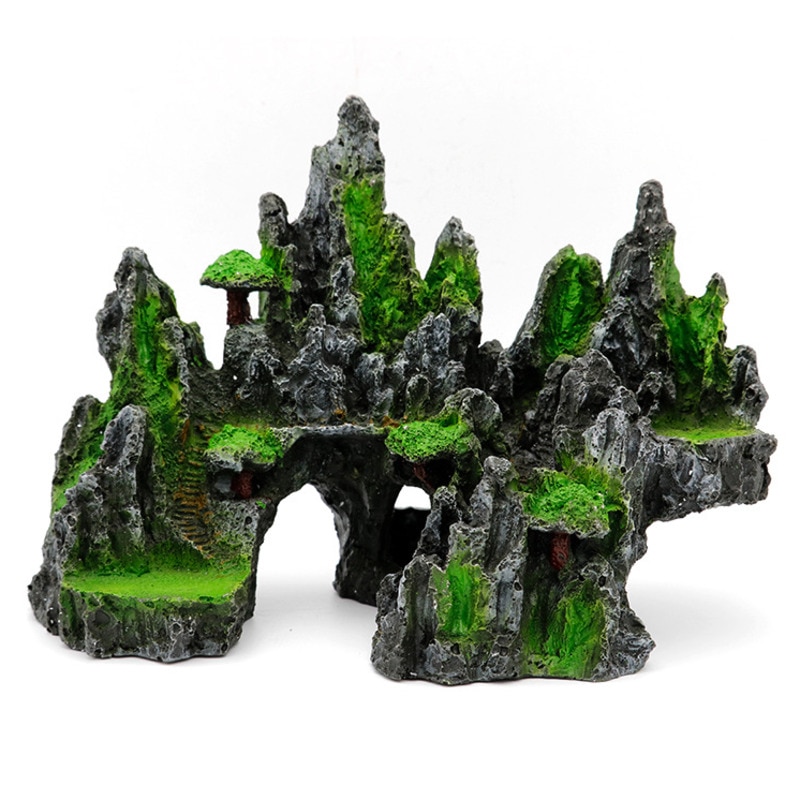 Artificial Aquarium Fish Tank Decoration Large Rockery Landscaping Aquascape Ornaments Aquarium Viewing Accessories 5 Styles