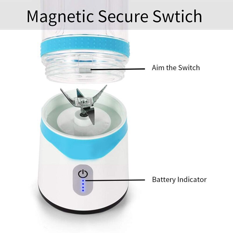 Xmx-personal blender, portabel mixer usb juice mixer laddningsbar rese juice mixer för shakes och smoothies kraftfull sex