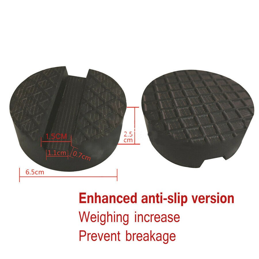 Floor Rubber mat Slotted Rubber Jack Pad Jacking Side Lifting 6.5 * 2.5cm