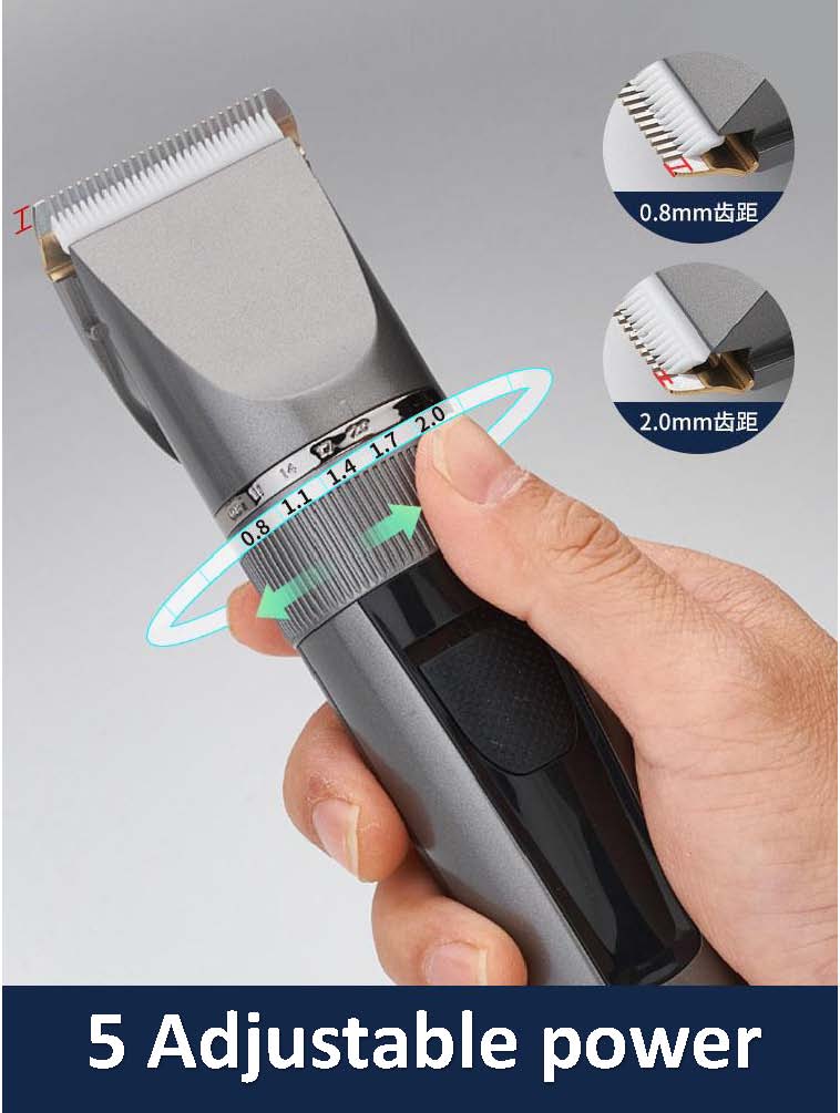 Hair Clipper Electric Trimmer With LED Screen Washable Rechargeable Men Strong Power Steel Cutter Head