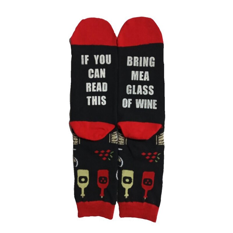 Socks Letter Pattern Printed Soft Elastic Breathable Comfortable Cotton Socks Spadnex Hosiery Footwear