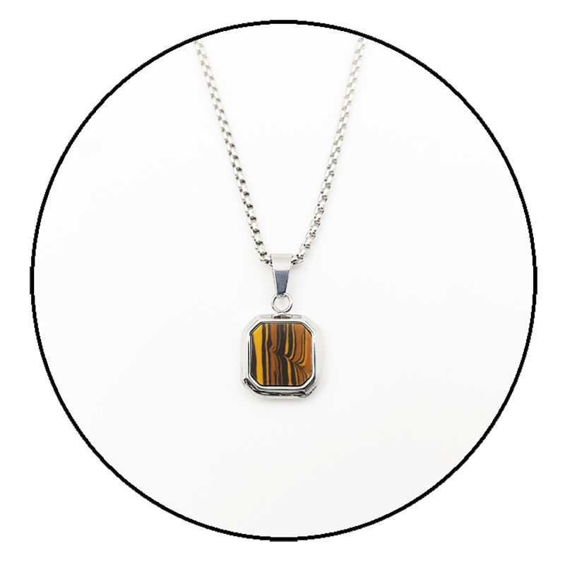 Mens Silver CELTIC CROSS Necklace Pendant 24" Stainless - View #9