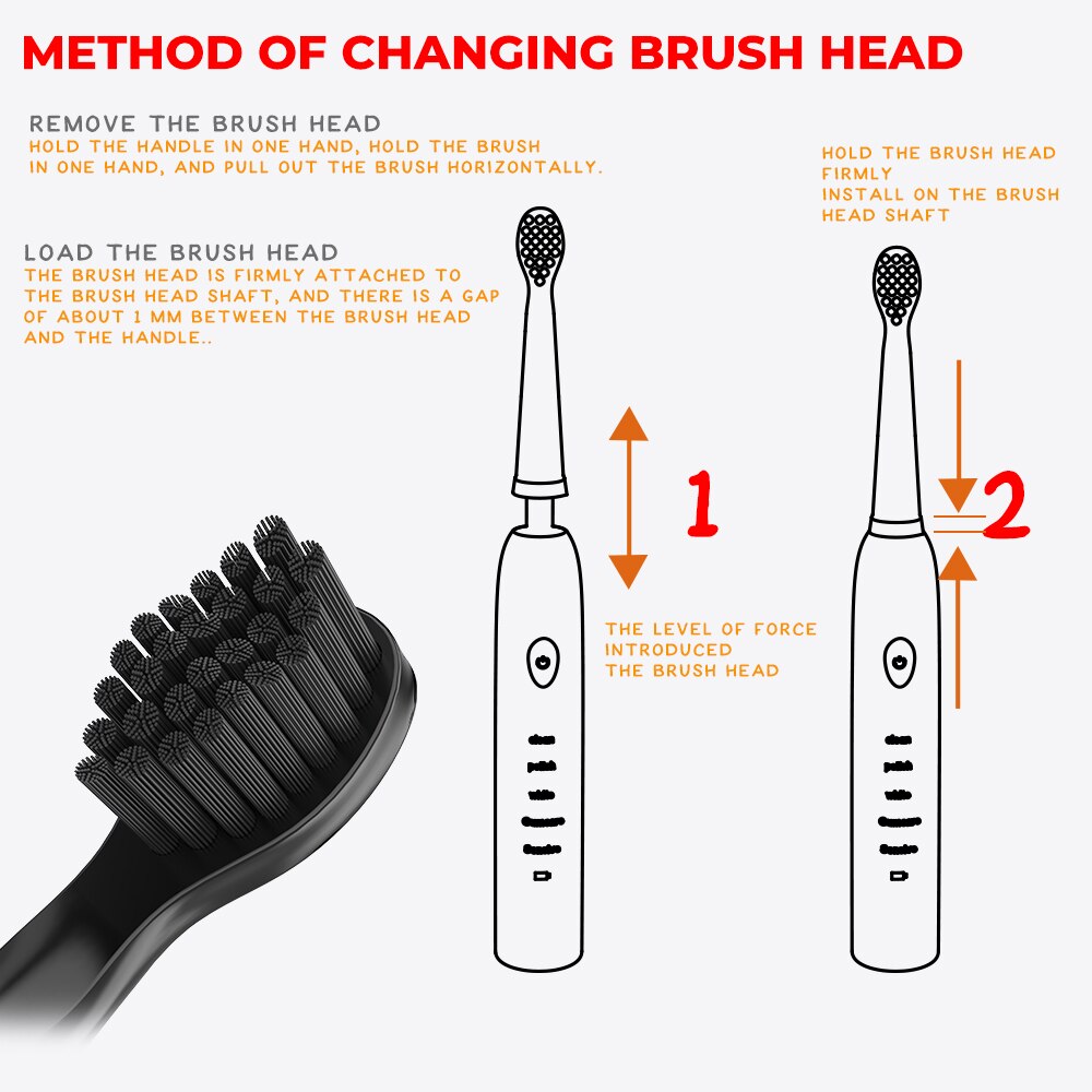 Electric Toothbrush head for 0601020 Soft hair brush head Detachable Replacement tooth brush head