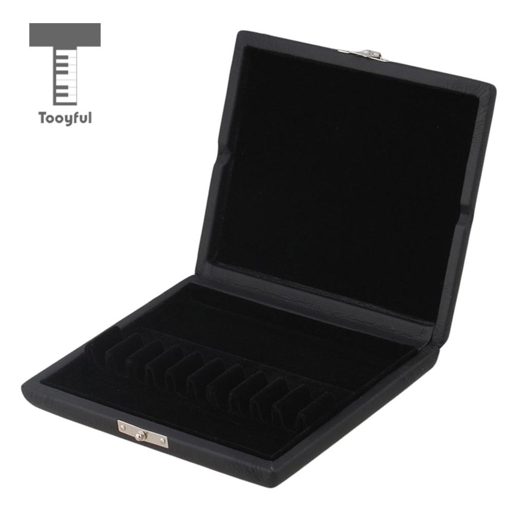 Tooyful Pu Lederen Hobo Riet Box Holder Case Voor 10x Riet Houden Houtblazers Accessoire