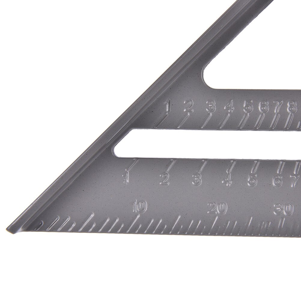 7" 180mm 1PCS 45 Degrees Triangle Ruler Measuring Tool Aluminum Alloy Square Angle Ruler Woodworking 7"/180mm Protractor