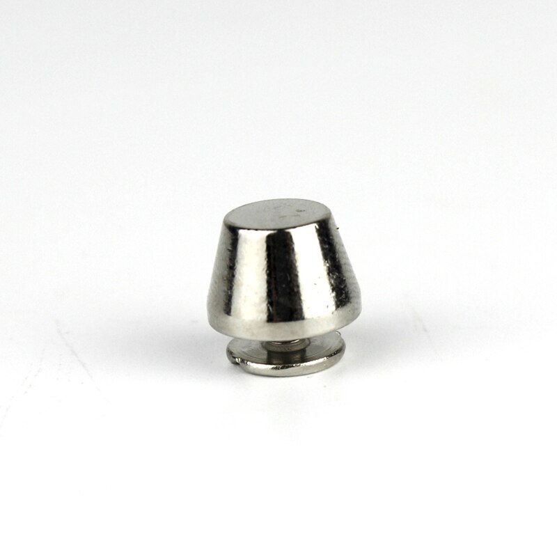 Sacs à main 10x7mm, 4 pièces, clous plats en forme de seau, pointes à vis, Rivets, sac artisanal en cuir, décoration: silver