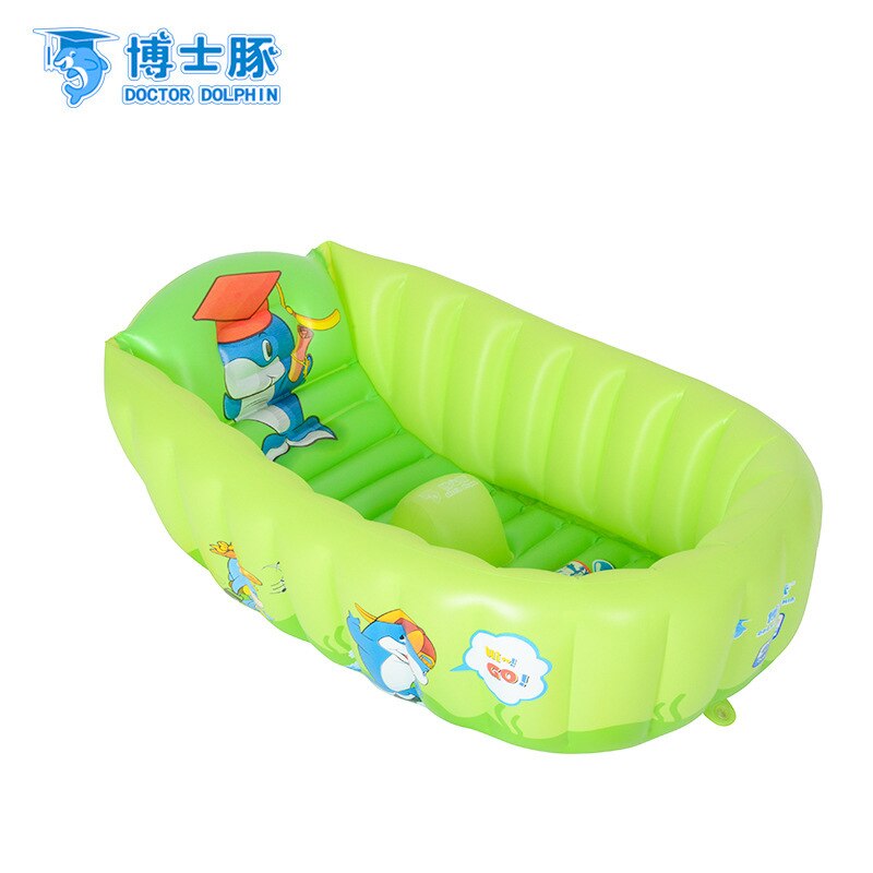 Baby Inflatable Bath Tub Portable Children 's Household Small Supplies PVC Tubs Shower Set Newborn Products: green A