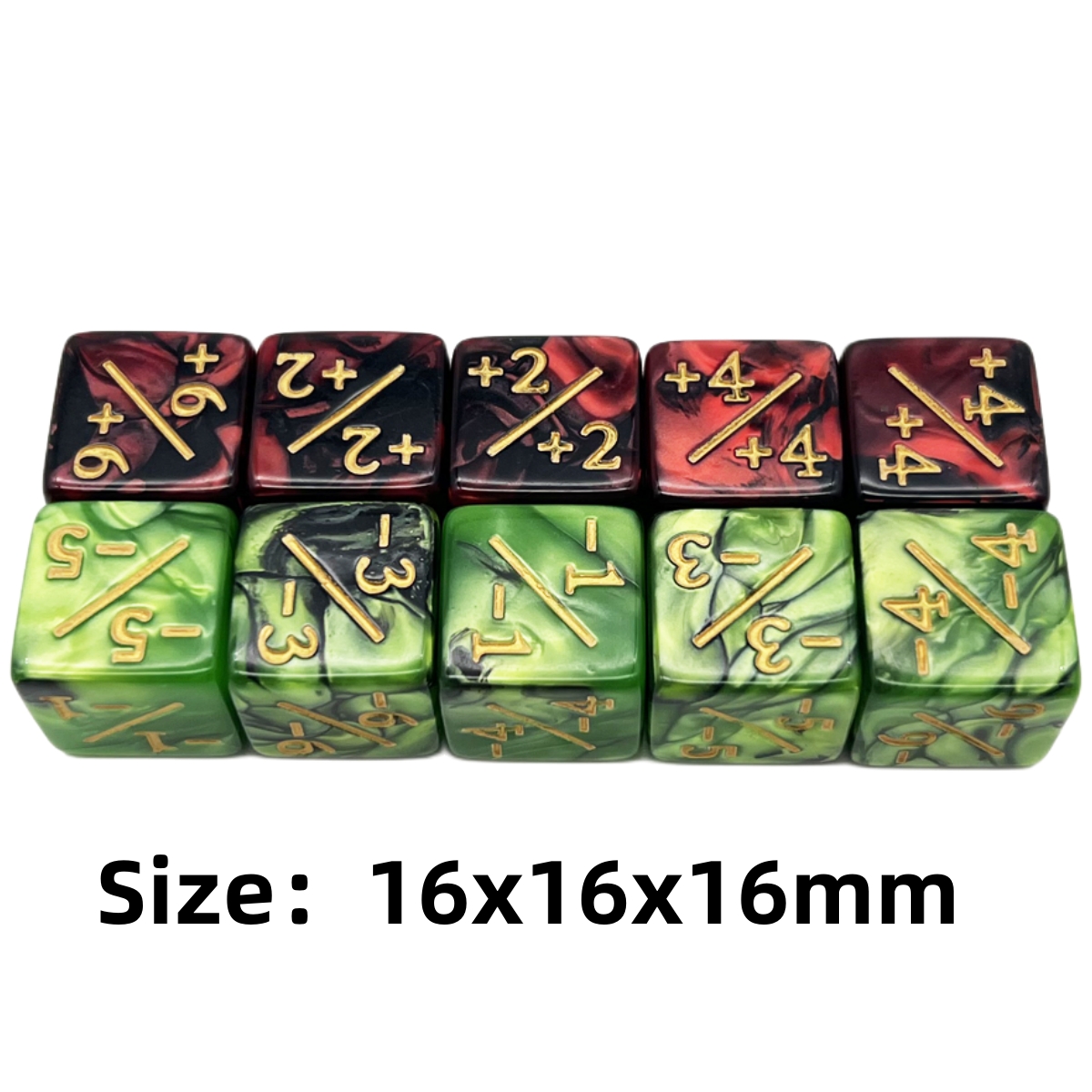 Dados D6 compatibles con accesorios de juego de cartas, dados de fichas, contadores de dados, 10 piezas