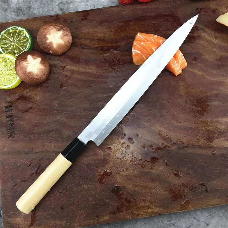 Japanese Sashimi Knife Fish Head Knife Tuna Salmon Slicing Knife Sushi Cuisine Kitchen Knife Boning KnifeForged Kit