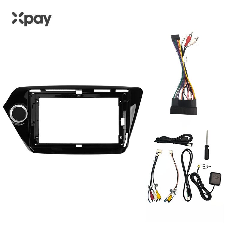 XPAY 9-inch 2din Car Radio Dashboard For KIA RIO 3 Car Stereo Panel Mount for Double Din CD DVD Frame: Frame and cable