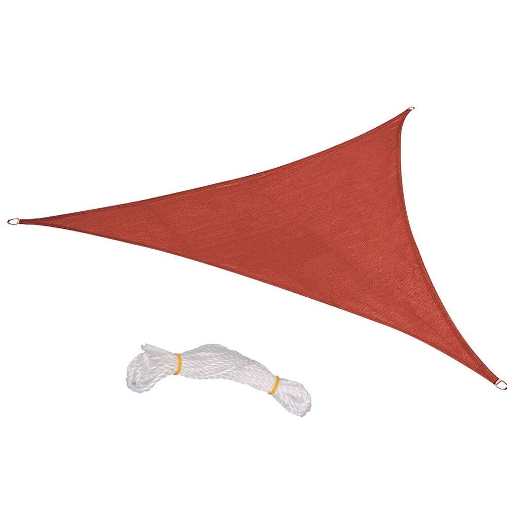 Toldo triangular de vela para exteriores, accesorio de viaje, resistente al agua, portátil, bloque UV, sombrilla triangular, 1 ud.: Dark Red A 1PC