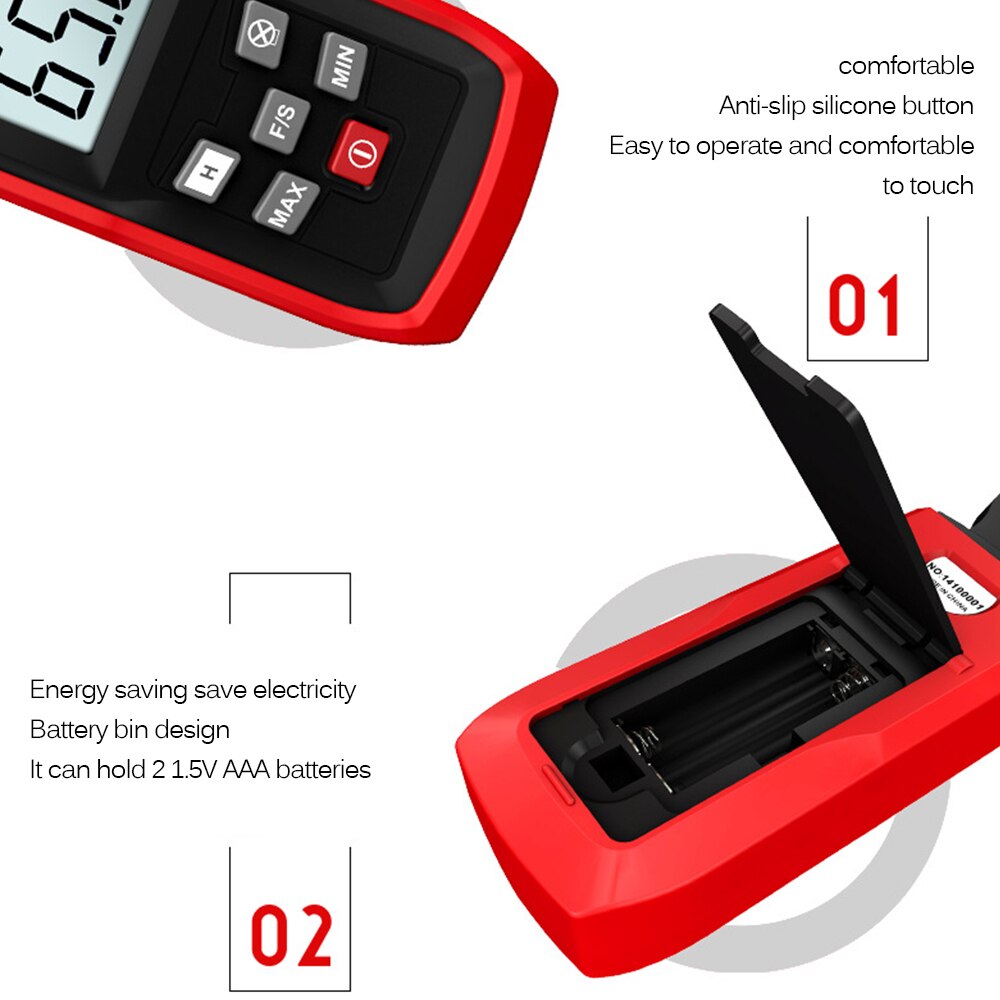 Decibel Meter Digital Sound Level Tester Noise Meter Noise Measurement Tester Range 30~130dB Decibel Tester With LCD Display