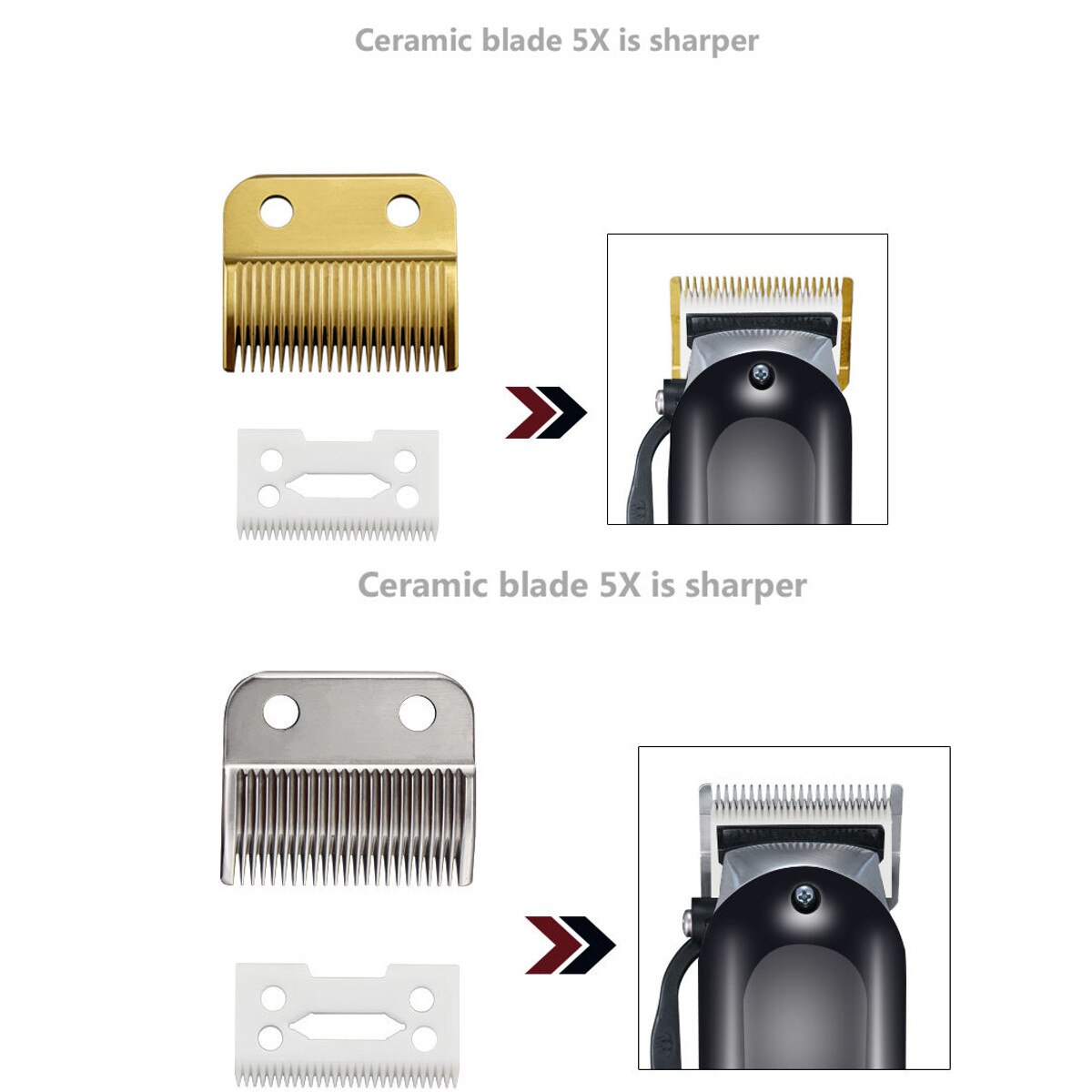 Replace Blade Cutter Head For WAHL 8504 Hair Clipper Trimmer Hair Cutting Razor Haircut Machine Salon accessories set metal tool