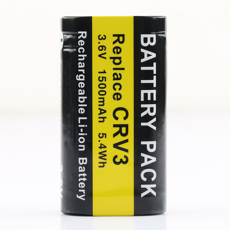 LANFULANG-batería recargable de iones de litio, cargador para CR-V3, CRV3, CR-V3P, CRV3P, KCRV3, LB-01, LB01, 3,6 V, 1500mAh, 2 uds.