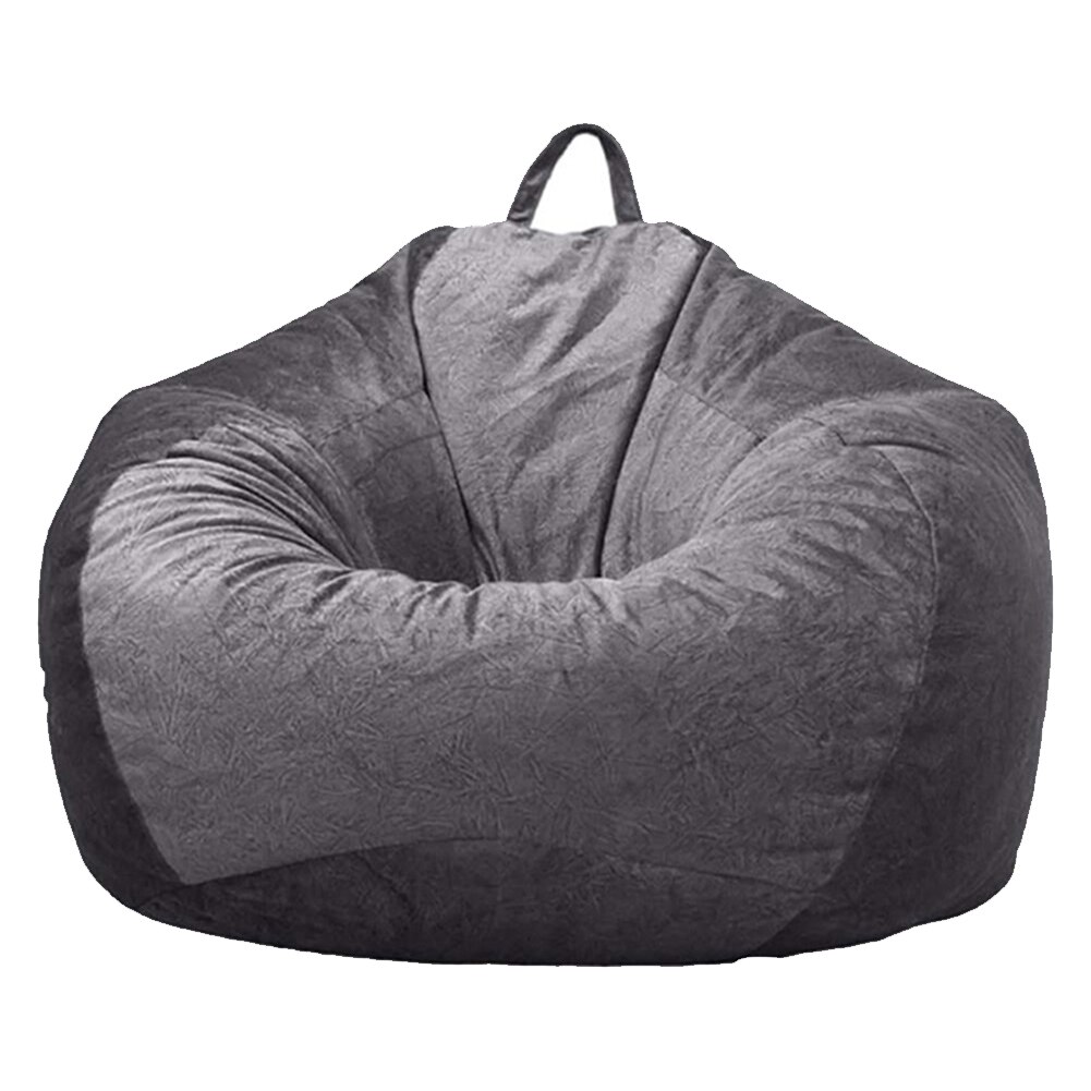 Multifunktion store voksne børn soveværelse sækkestol stol dække stue støvtæt vaskbare bløde kontormøbler dele: Mørkegrå 90 x 110cm