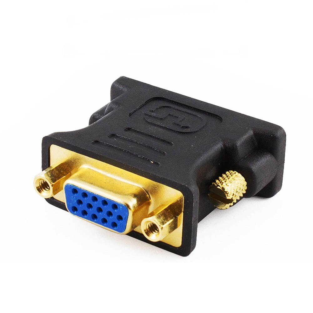 24 + 5Pin Dvi Naar Vga Adapter Digitaal Naar Analoog DVI-I Pc Tft Beamer Plug Socket Converter UY8