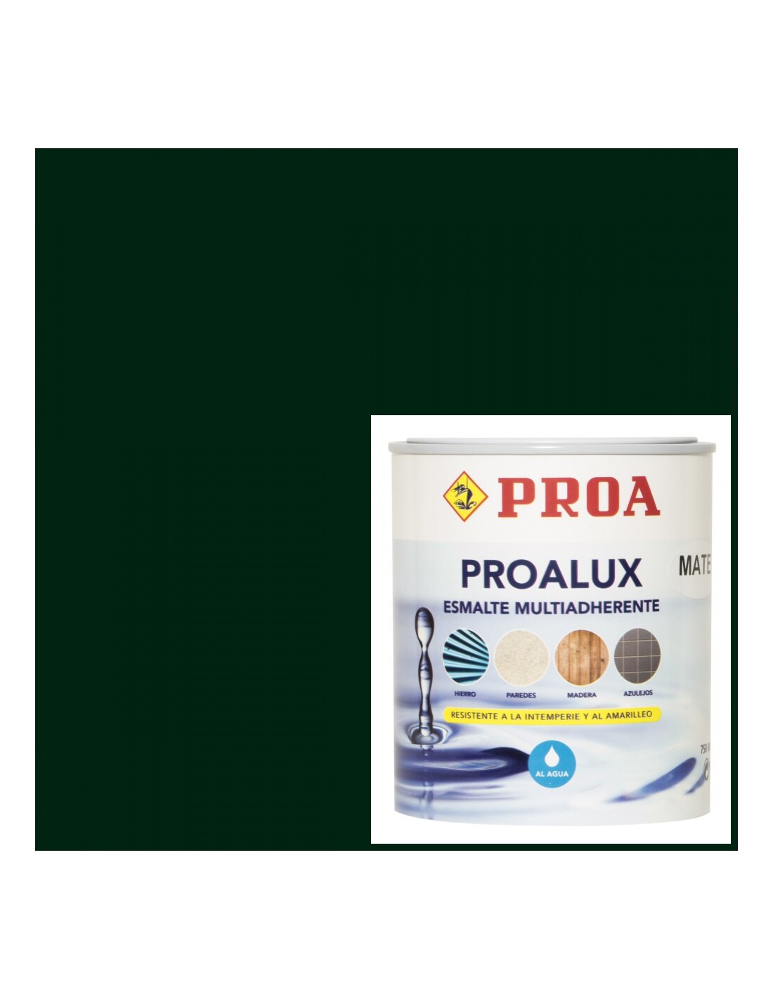 Proalux mate verde ingles ral 6009