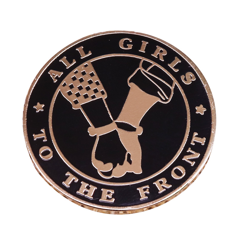 Alle Meisjes Aan De Voorzijde Feministische Revers Pin 90S Rel Girl Power Flair Toevoeging