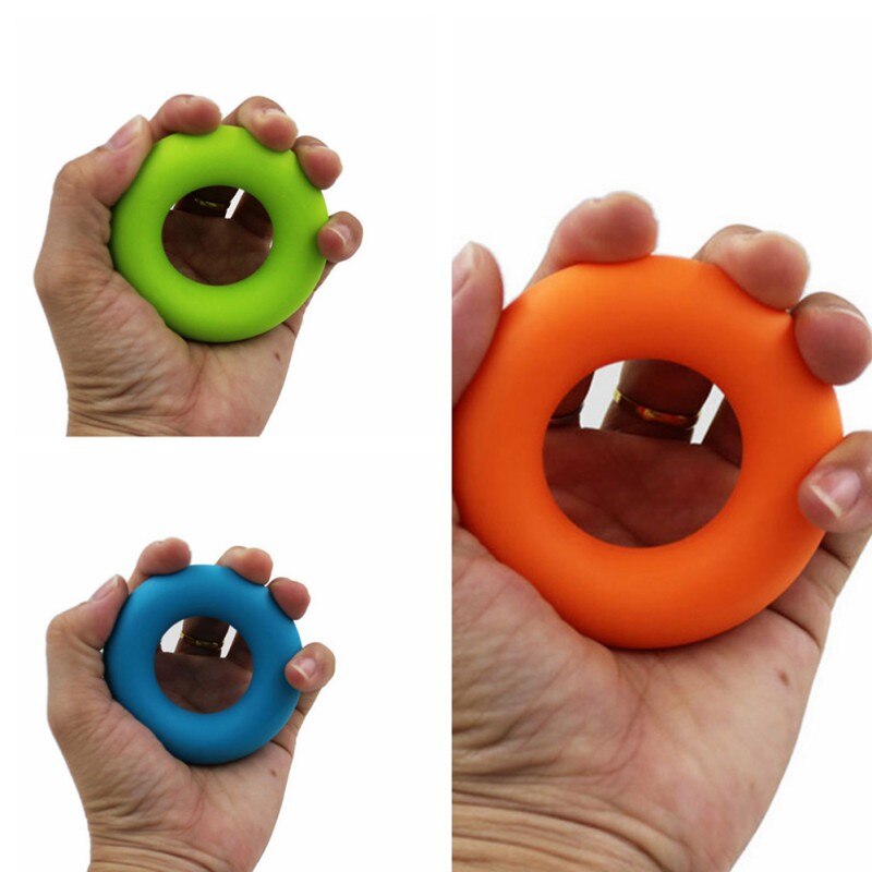 1 Pcs 7cm Diameter Strength Hand Grip Ring Muscle Power Training Rubber Ring Exerciser Gym fitness Gripper Strength Finger Ring