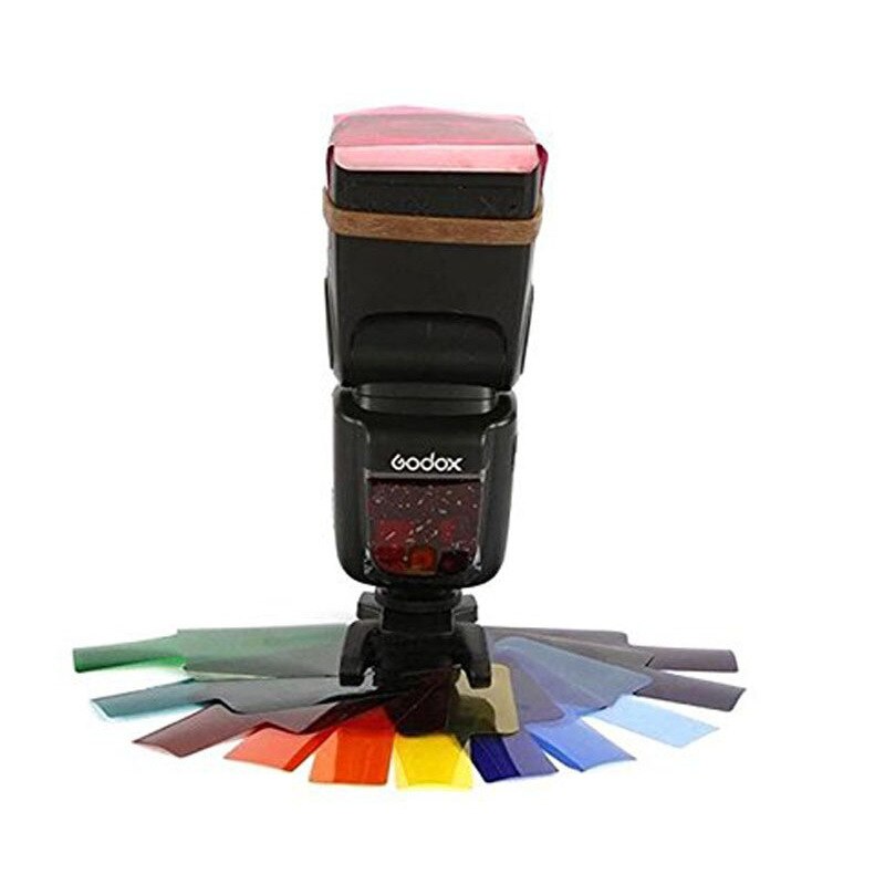 CNIQOZ Led Light 20 Color Film Photography Fill Light Color Gel Film Machine Top Flash Color Film Set Photography Equipment