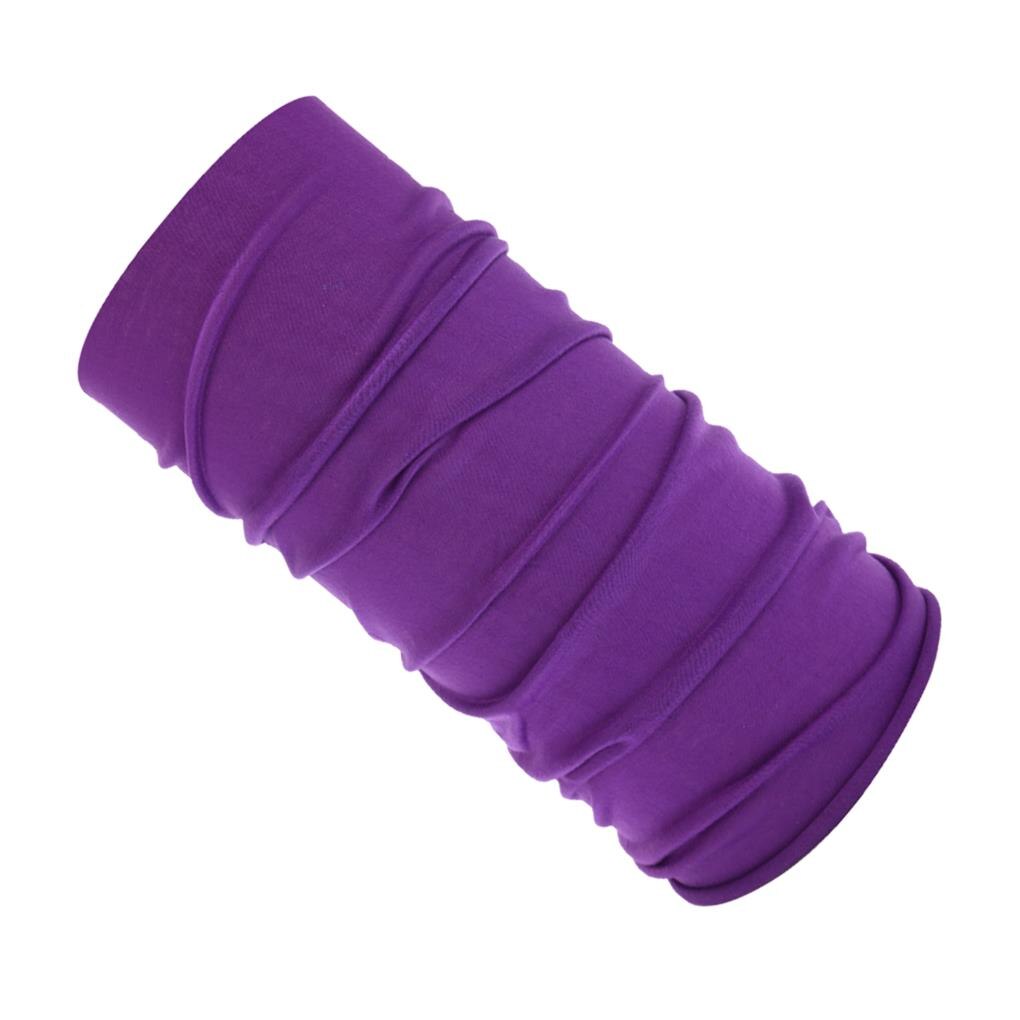 Turban d&#39;extérieur unisexe à séchage rapide, masque respirant multifonction, bandeau de protection faciale, cyclisme, sport: Violet