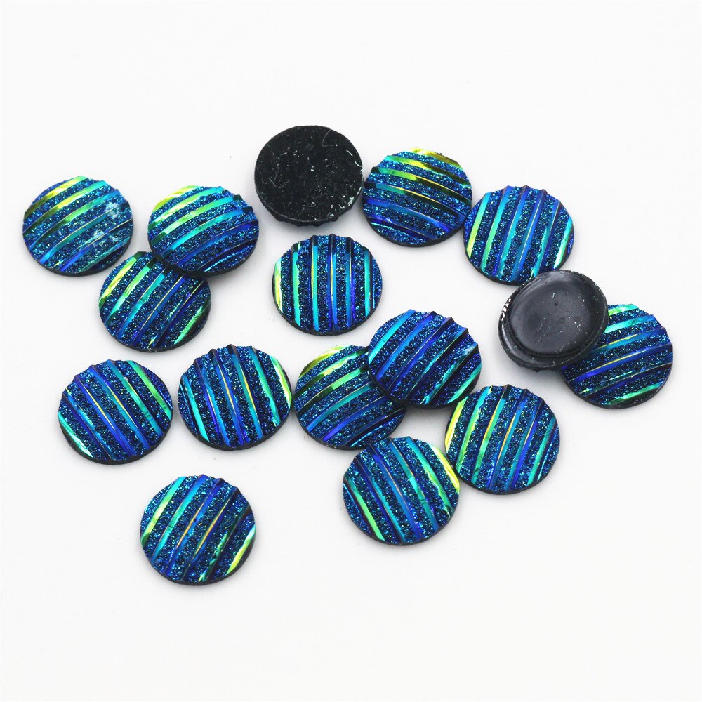 Nowa moda 40 sztuk 12mm Mix niebieski kolory kwiat styl z płaskim z powrotem Cabochons żywiczne Cameo: G1-29