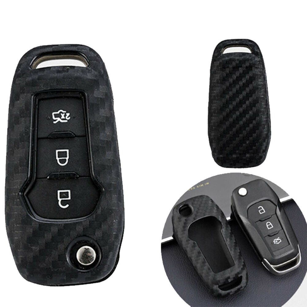 Key Fob Case Carbon Fiber Replace Cover For Ford Mondeo Ranger Explorer Car Key Protector Case Buffway Car Key Case