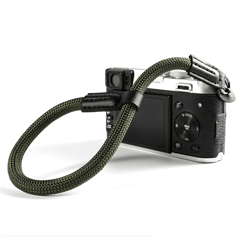 Håndledsrem til digitalkamera kamera tilbehør håndlavet nylon digitalt kamera håndledsrem greb flettet justerbar 18 cm til 25cm: Grøn