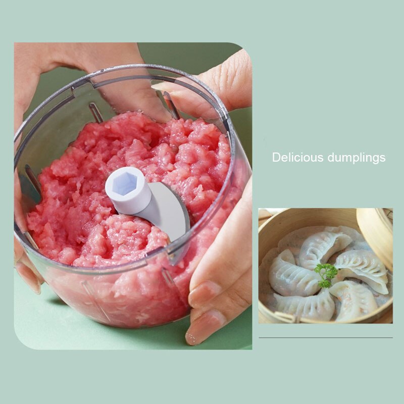Electric Mini Garlic Chopper Vegetable Food Mincer USB Rechargeable for Home THIN889
