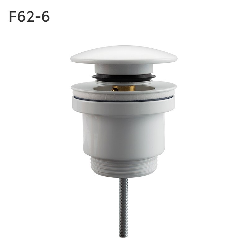 Frap Bathtub Drain Basin Sink Tap Drain Bath Overflow Hole Push Button Pop up Clack Waste Plug Kitchen Sinks Drains F62: F62-6