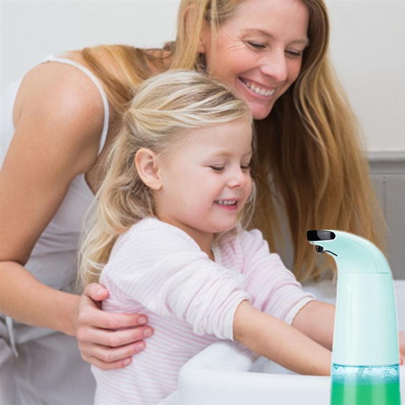 Automatisk såpedispenser berøringsfri sensor infrarød skum såpedispenser induksjon håndsåpe flaske skummende dispenser bad